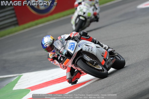2010-05-08 Monza 0806 - La Roggia - Supersport - Free Practice - Eugene Laverty -  Honda CBR600RR